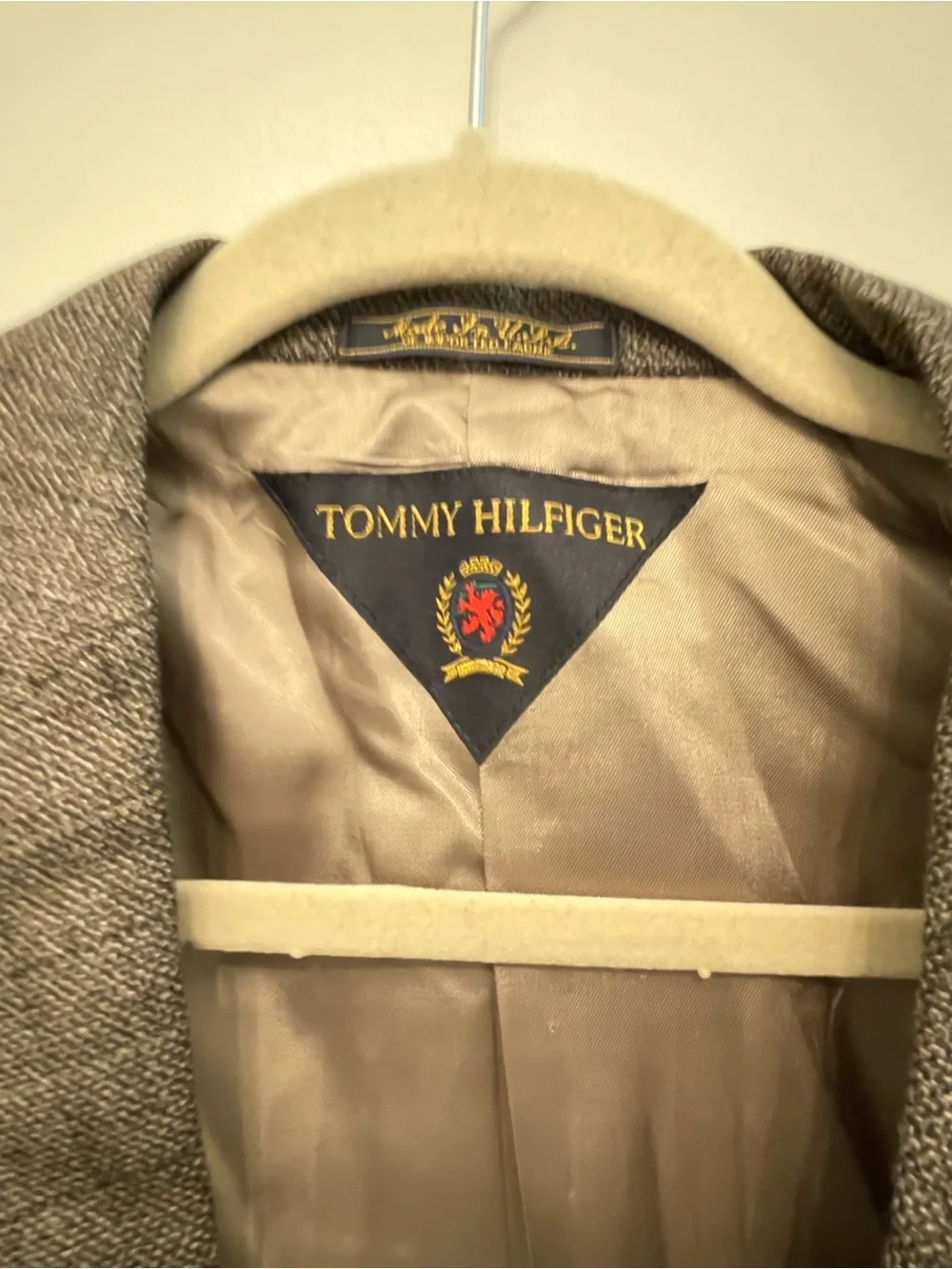 Vintage Tommy Hilfiger Gray-Brown Glen Plaid Sport Coat